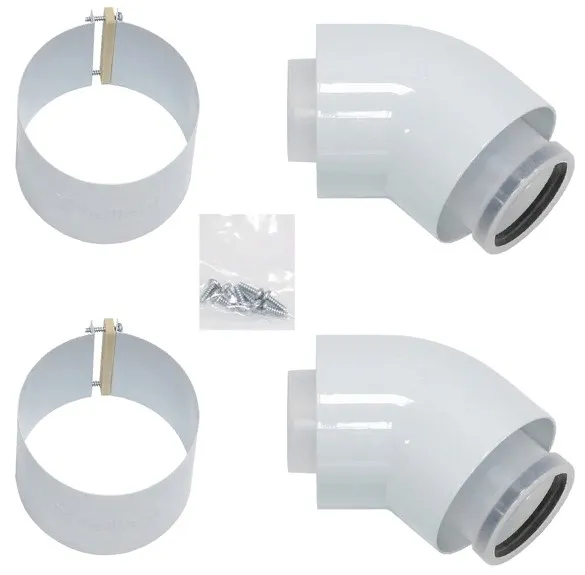 VAILLANT Отвод 45° концентрический,2 части, аналог по описанию 110/160 PP 303911