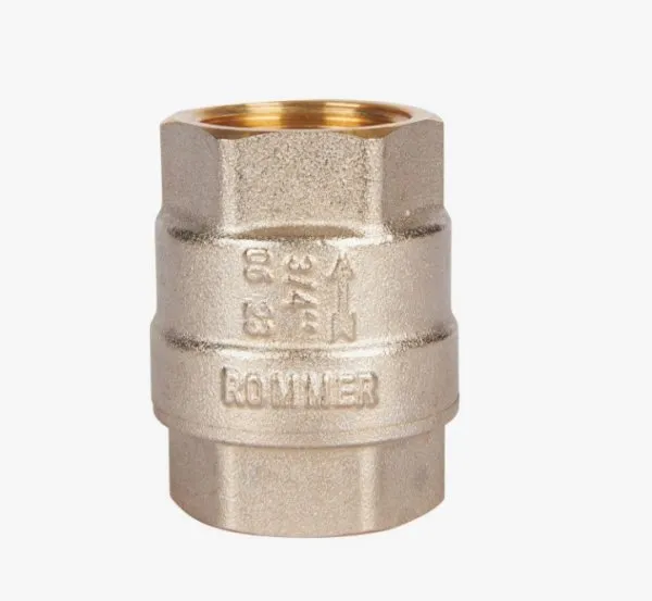 Клапан обратный с латунным седлом 1" ROMMER