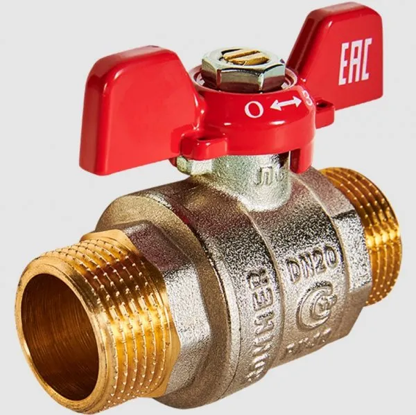 Кран шаровой 3/4" шш бабочка ROMMER