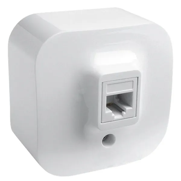 Розетка телефонная RJ11 наружная белая Legrand Quteo 782214