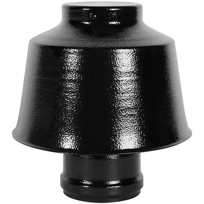 ROMMER Оголовок с ветрозащитой D 80 ЧЕРНЫЙ (Алюминий)