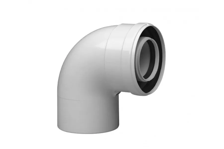 VAILLANT Отвод 90° DN 60/100 в комплекте с соединительным хомутом