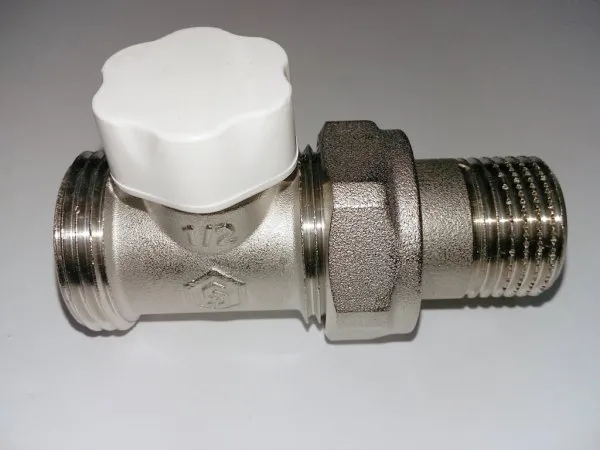 Блок-кран прямой 1/2" х 3/4" EK д/рад STOUT