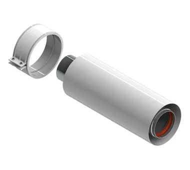 STOUT Элемент дымохода Ø60/100 труба коаксиальная 250 мм п/м, уплотнения и хомут в комплекте