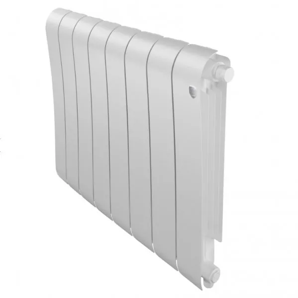 Радиатор биметаллический Royal Thermo Infinity 500 Bianco Traffico VR80 - 6 секц. (нижнее, правое)