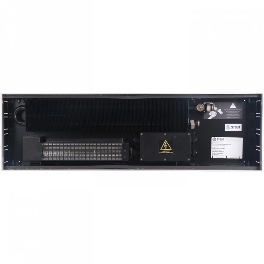 STOUT Конвектор внутрипольный SCQ 110.190.2500 (Решётка роликовая, анодированный алюминий)