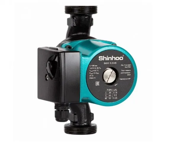 Насос циркуляционный 25/ 6S -130 мм Shinhoo BASIC S