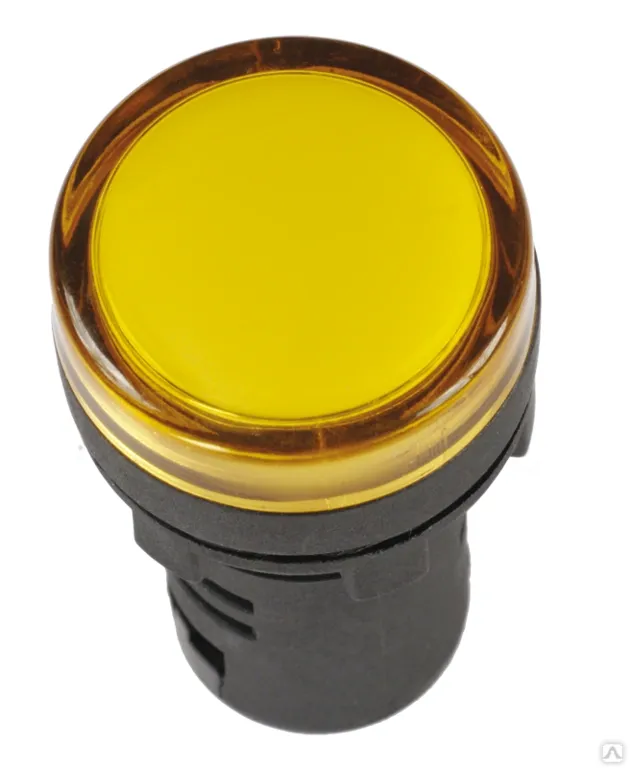 Лампа AD-22DS LED диам. 22мм желтая 12в