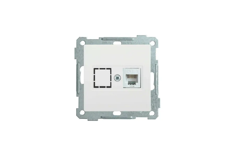РK10-1-Б Розетка компьютерная RJ45 Cat5e BOLERO антрацит IEK