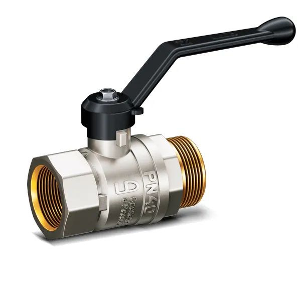 Кран шаровой 1/2" гш ручка (никель) LD