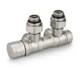 Узел нижнего подключения универсальный, матовый никель 1/2"х3/4"EK НР, фото 2