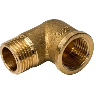 Угольник 1/2" гш с упором STOUT (латунь)