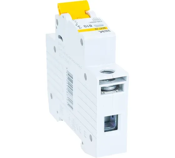 Выключатель автоматический 1P 10А В ВА47-29 4.5кА (MVA20-1-010-B) IEK