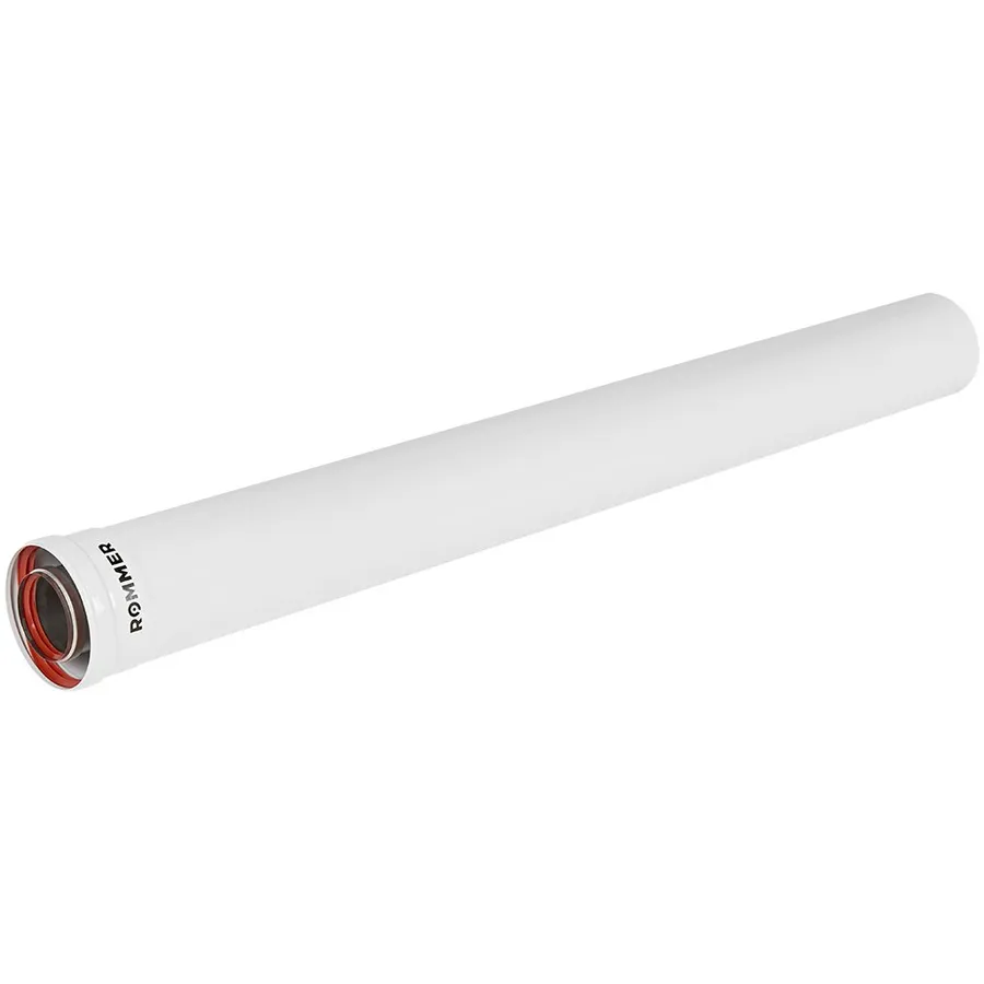 ROMMER Удлинитель дымохода INOX Line традиционный коаксиальный D60/100, L 1000мм