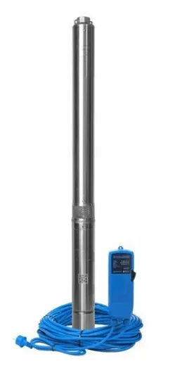 Насос скважинный Aquario ASP 1Е 75-75 (Р) с плавным пуском 3" (920Вт, кабель 50м) H= 85 м Q=3,0 м³/час