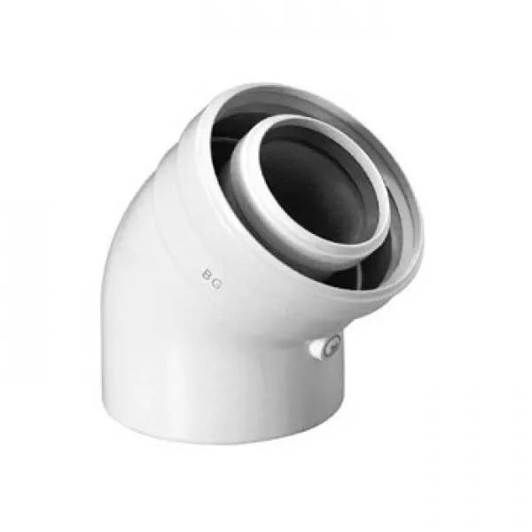 BAXI Коаксиальный DN 60/100 отвод 45 o
