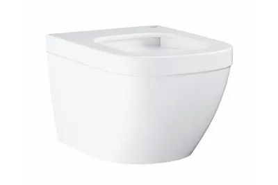 EURO CERAMIC унитаз подвесной безободковый с PureGuard /37,4х49/(белый) (без сиденья) GROHE