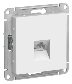 RJ-45 двойная розетка БЕЛЫЙ ATLASDESIGN интернет розетка