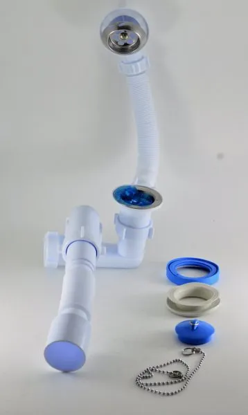Сифон 1 1/2" Е255 АНИ для ванны с вып.и переливом с г/т 40*50