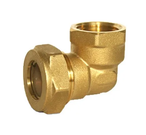 Угол из латуни для соединения гофротрубы DN 15 1/2" ВР