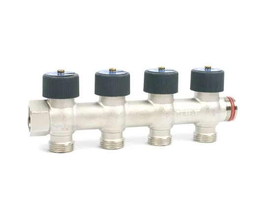Коллектор 3/4"х3/4"х4 гш EK рег/кран Zeissler