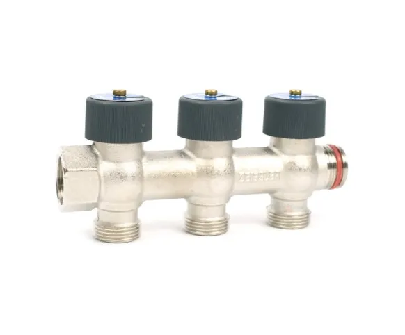 Коллектор 3/4"х3/4"х3 гш EK рег/кран Zeissler