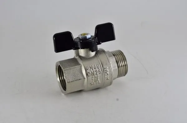Кран шаровой 3/4" гш бабочка полнопроходной STOUT