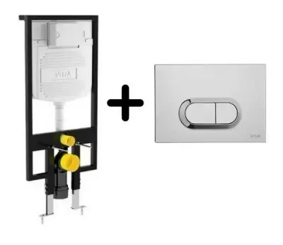 Комплект инсталляция с клавишей VitrA 740-0580, хром