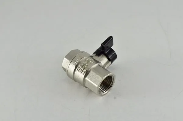 Кран шаровой 3/4" гг бабочка полнопроходной STOUT