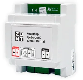 ZONT Адаптер цифровой шины котлов RINNAI ( DIN рейка )