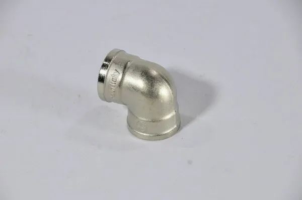 Угольник 1/2" гг STOUT (никель)