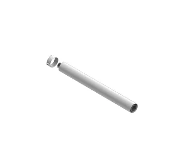 STOUT Элемент дымохода Ø60/100 труба коаксиальная 1000 мм п/м, уплотнения и хомут в комплекте