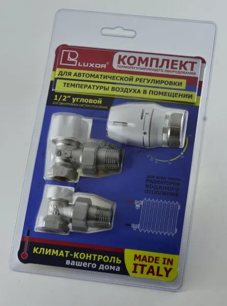 Блистер термост.комплект. 1/2 угловой КТ202 (12822100) Luxor