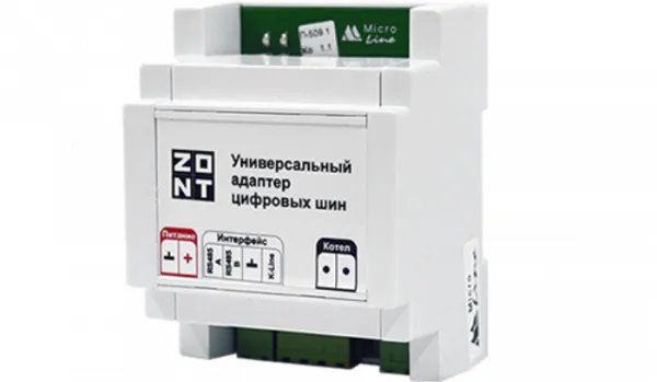ZONT Адаптер цифровых шин универсальный (DIN) [OT, E-BUS, BSB, Ariston, Navien] V.02 (для связи с котлом)