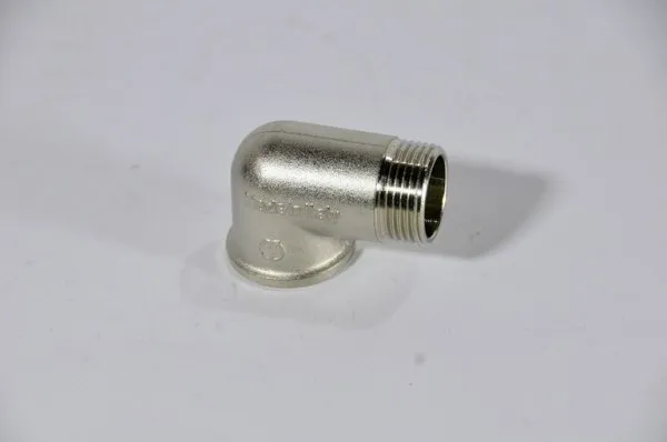Угольник 3/4" гш STOUT (никель)