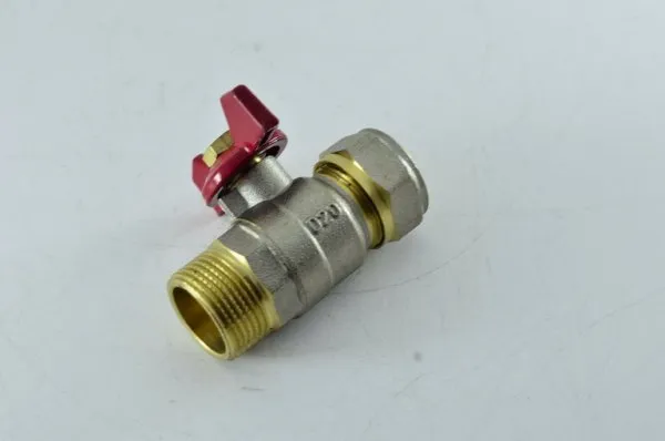Кран шаровой цанга 16 х 3/4 ш RVC
