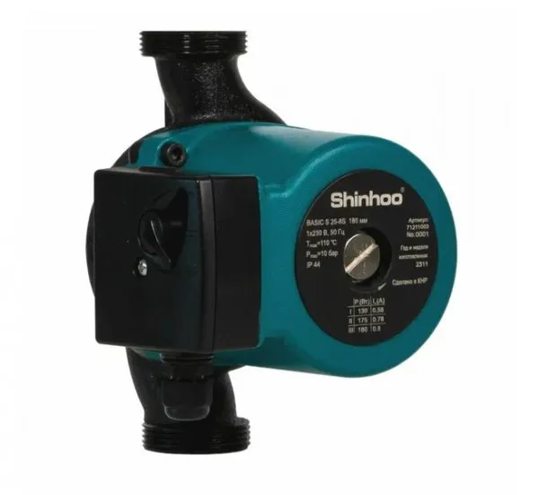 Насос циркуляционный 25/ 8S -180 мм Shinhoo BASIC S