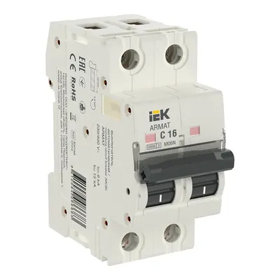 Выключатель автоматический 2P C 10А M06N (AR-M06N-2-C010) ARMAT IEK