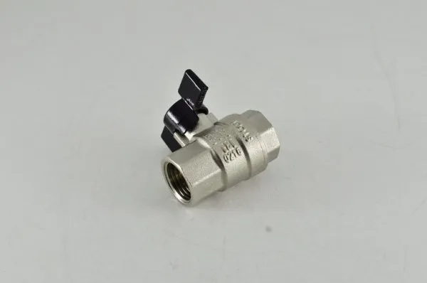 Кран шаровой 1/2" гг бабочка полнопроходной STOUT