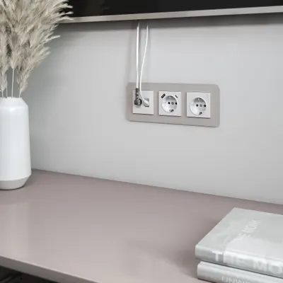 TV + RJ-45 розетка БЕЛЫЙ FLORENCE тв и интернет розетка