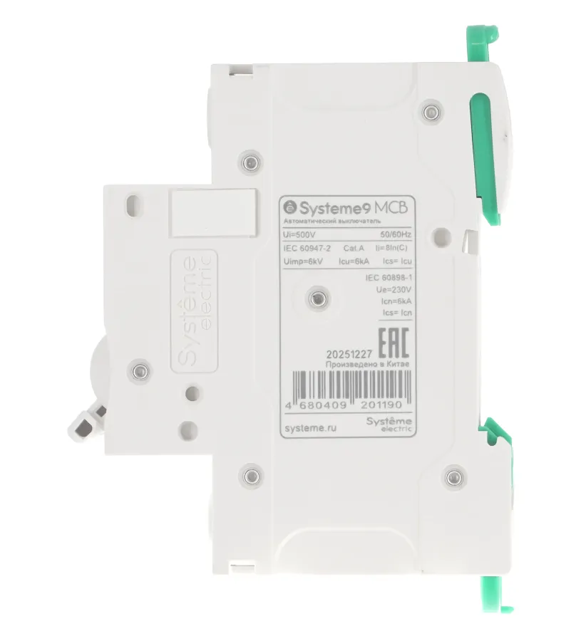 Выключатель автоматический 1P 10А C 6кА (C9F36110) 230В Schneider