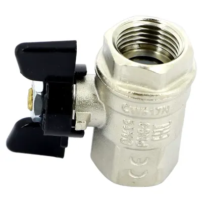 Кран шаровой 1/2" гг бабочка Bugatti 912