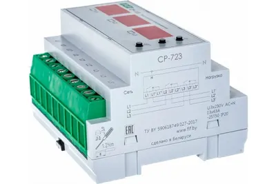 Реле контроля напряжения трехфазное многофункциональное CP-723