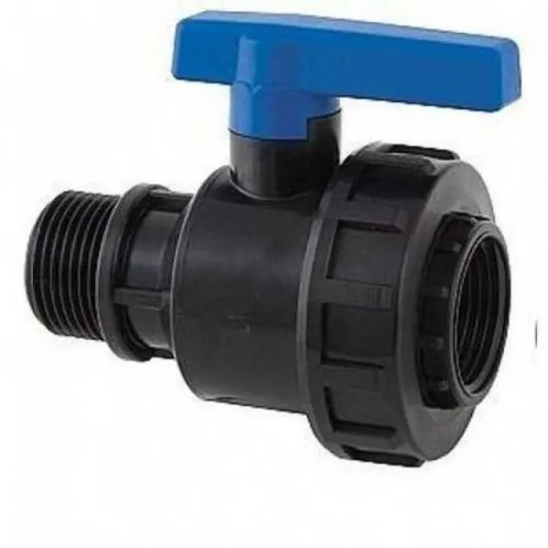 Кран шар. нар/вн 3/4"х3/4" ПНД