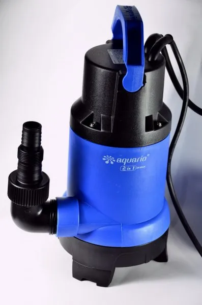 Насос дренажный ADS-1500, AQUARIO (P-640 Вт; Hmax-8 м; Qmax-250 л/мин; до 30 мм)