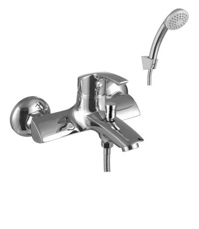 LM1102C Смеситель для ванны с коротким изливом, с аксессуарами, хром, 35 картридж LEMARK