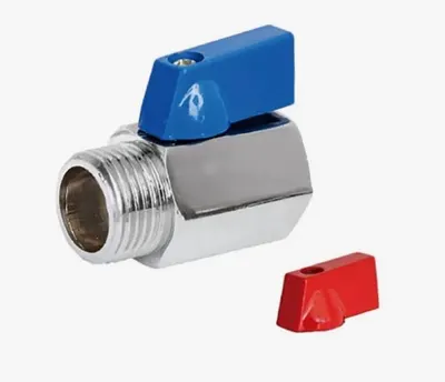 Кран шаровой 1/2" гш мини (хром) бабочка TIM