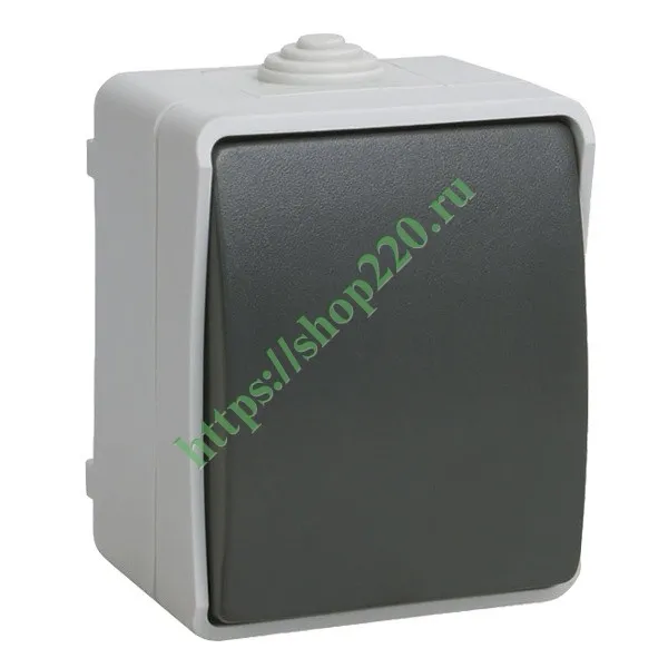 ФОРС Выключатель одноклавишный наружный IP54 EVS10-K03-10-54-DC IEK