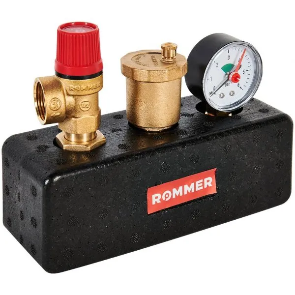 Группа безопасности котла KSG 30 (до 50 кВт) (в теплоизоляции) ROMMER