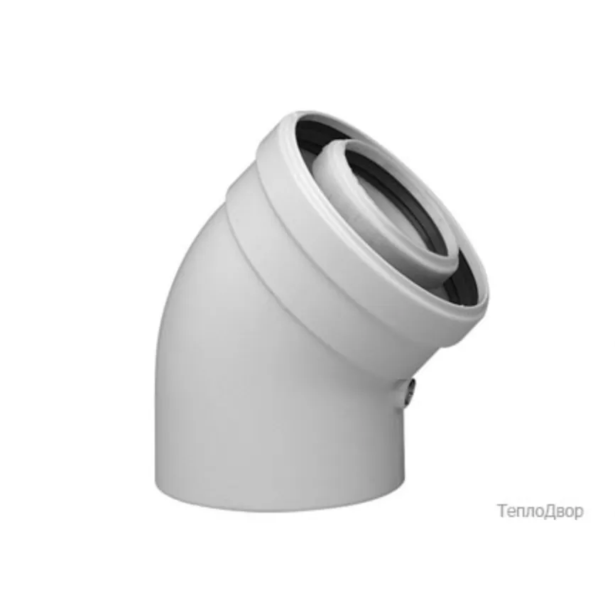 BAXI Коаксиальный отвод полипропиленовый 45°, диам. 110/160 мм, HT